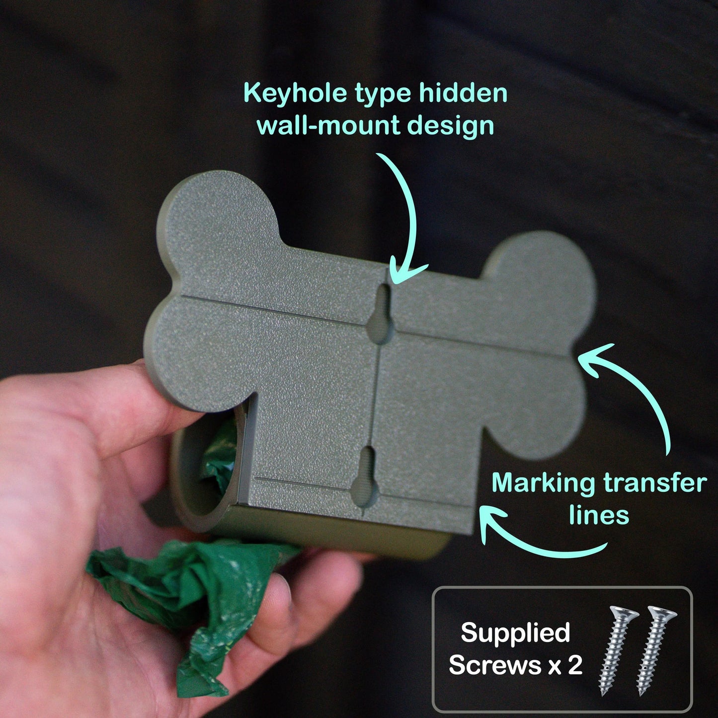 [Engraved Name Available] Dog Poop Bag Dispenser Box